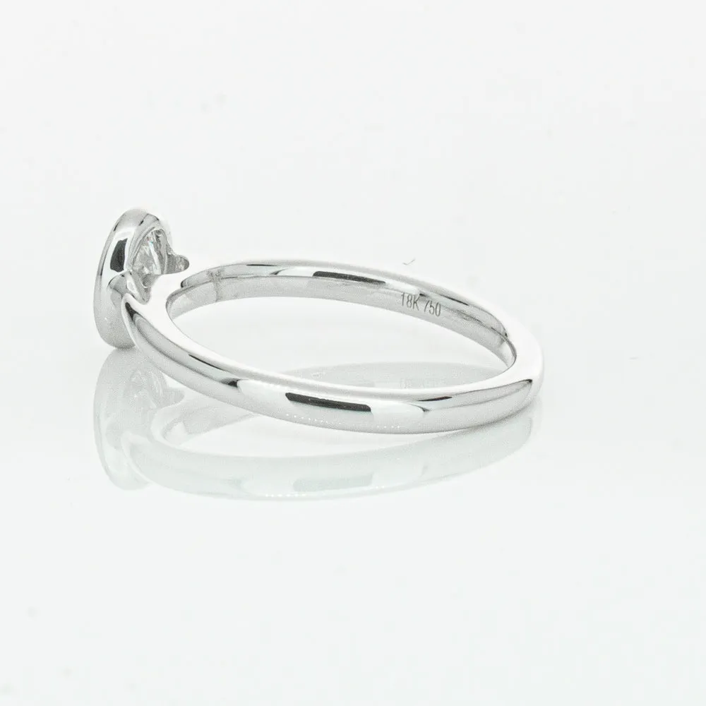 18ct White Gold .50ct Oval Cut Diamond Natalia Ring