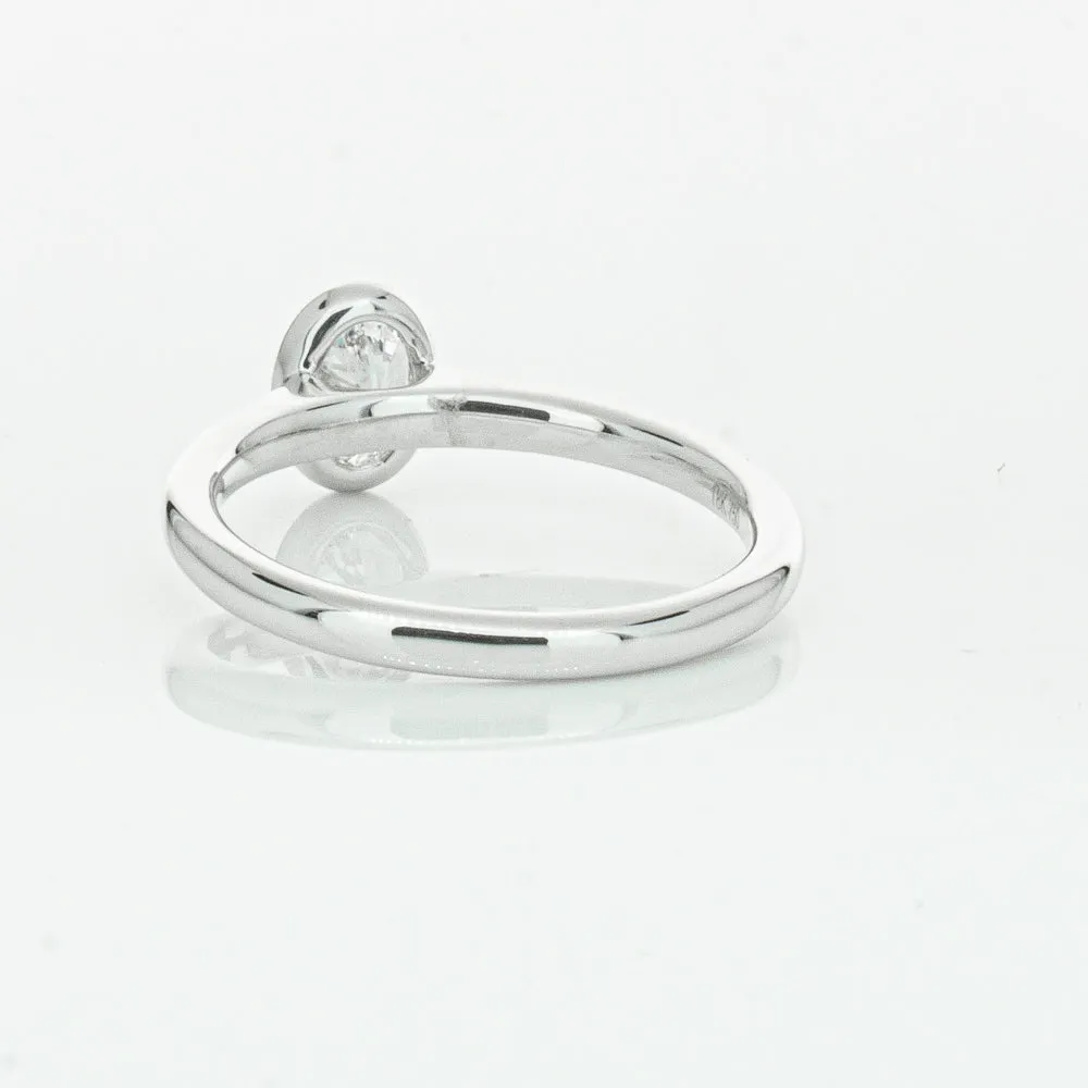 18ct White Gold .50ct Oval Cut Diamond Natalia Ring