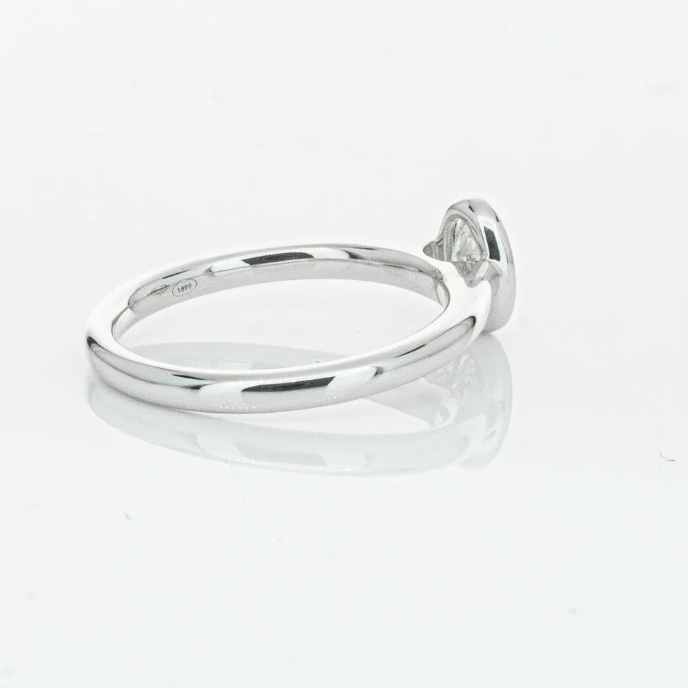 18ct White Gold .50ct Oval Cut Diamond Natalia Ring