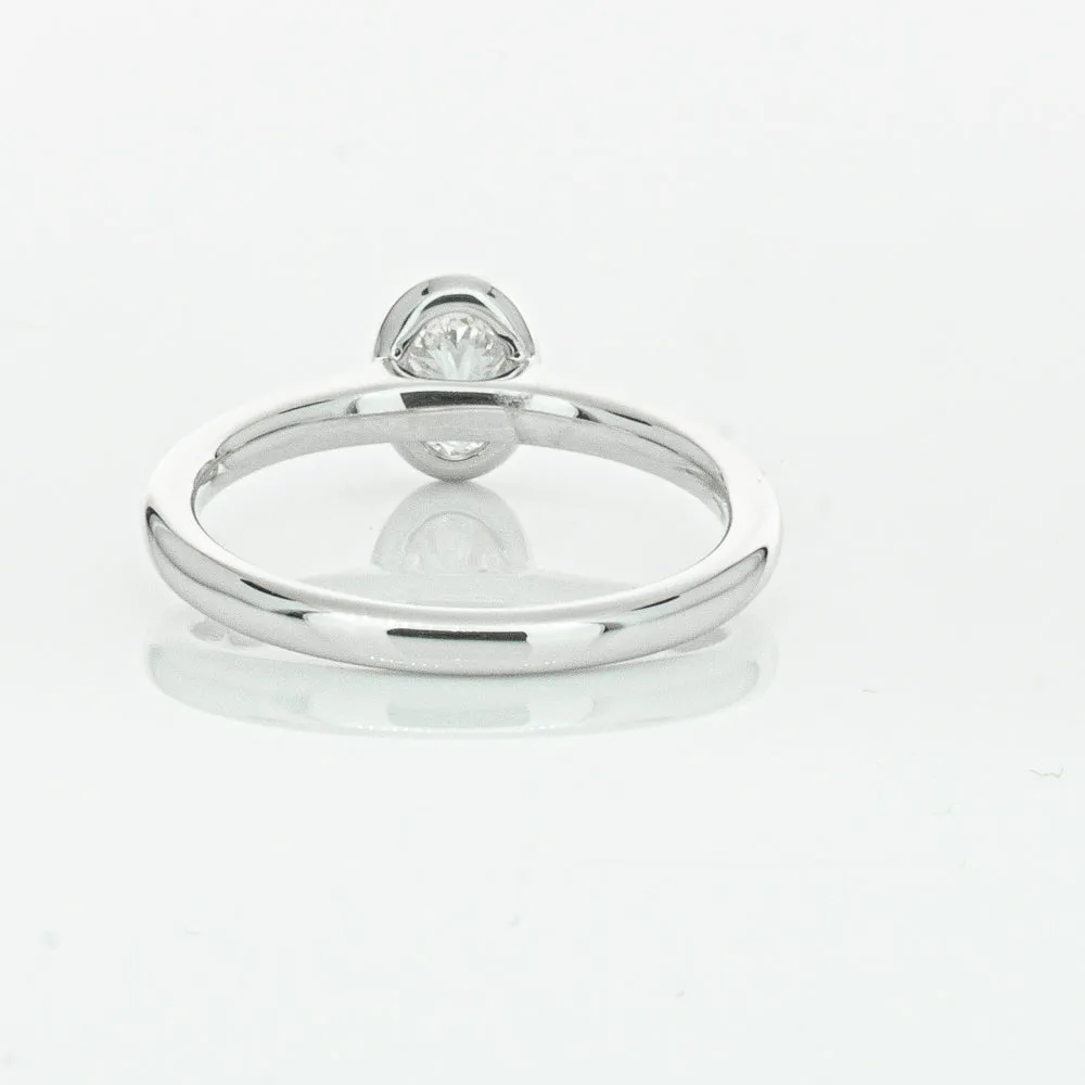 18ct White Gold .50ct Oval Cut Diamond Natalia Ring