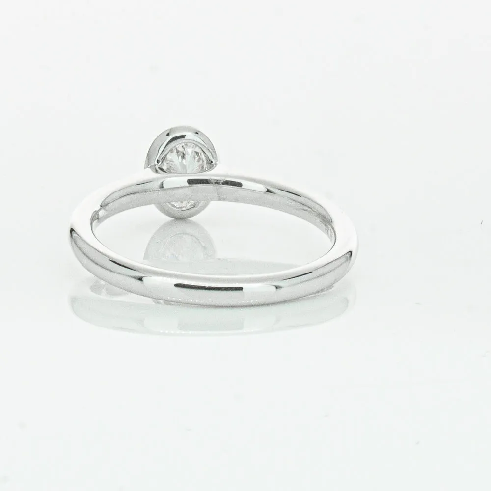 18ct White Gold .50ct Oval Cut Diamond Natalia Ring