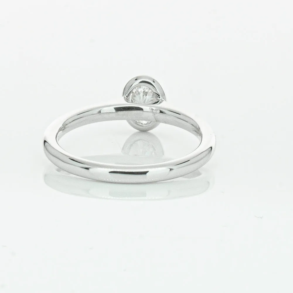 18ct White Gold .50ct Oval Cut Diamond Natalia Ring