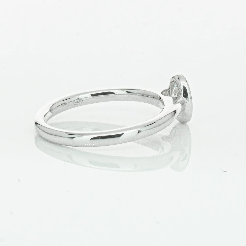 18ct White Gold .50ct Oval Cut Diamond Natalia Ring