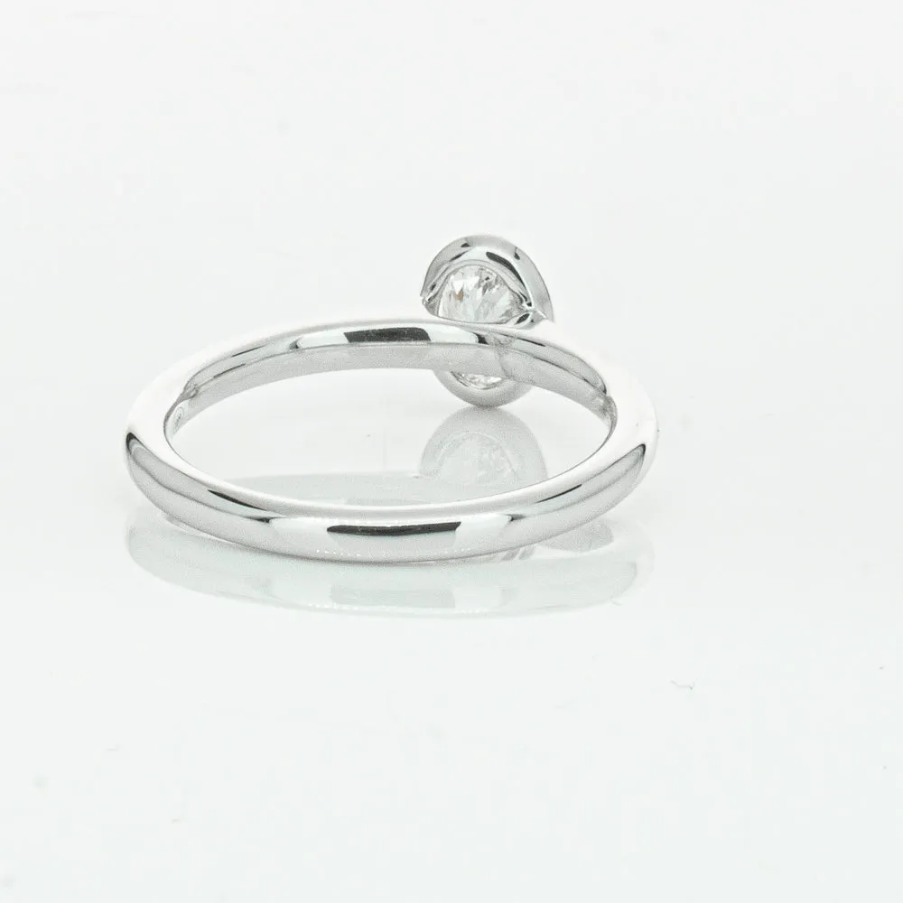 18ct White Gold .50ct Oval Cut Diamond Natalia Ring