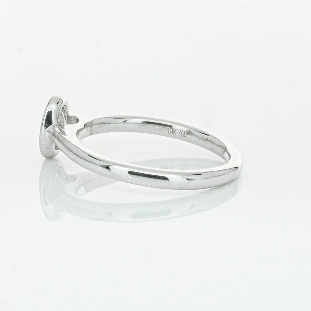 18ct White Gold .50ct Oval Cut Diamond Natalia Ring