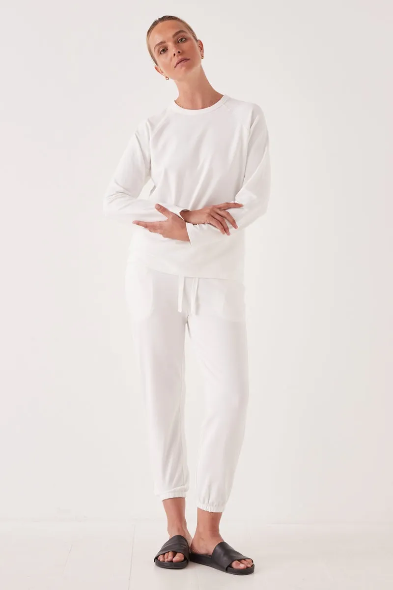 Assembly Label - Kin Fleece Top - Antique White