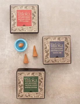 Ayurvedic Tridosha Incense Cones - As-Is-Clearance