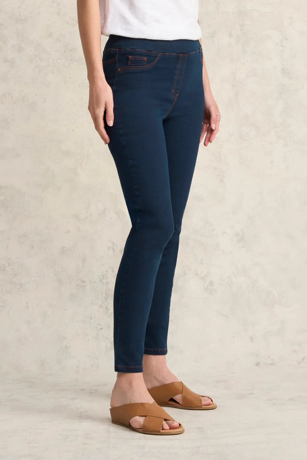 Bengajean® Good Earth Cotton® 7/8 Skinny Leg - Blue Denim