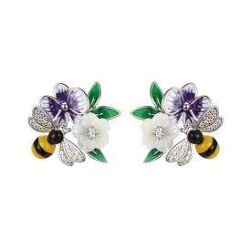 Blooming Violet Earrings