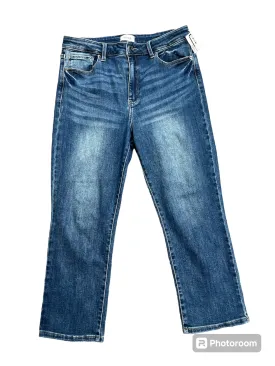 Blue Denim Jeans Designer Pistola, Size 12