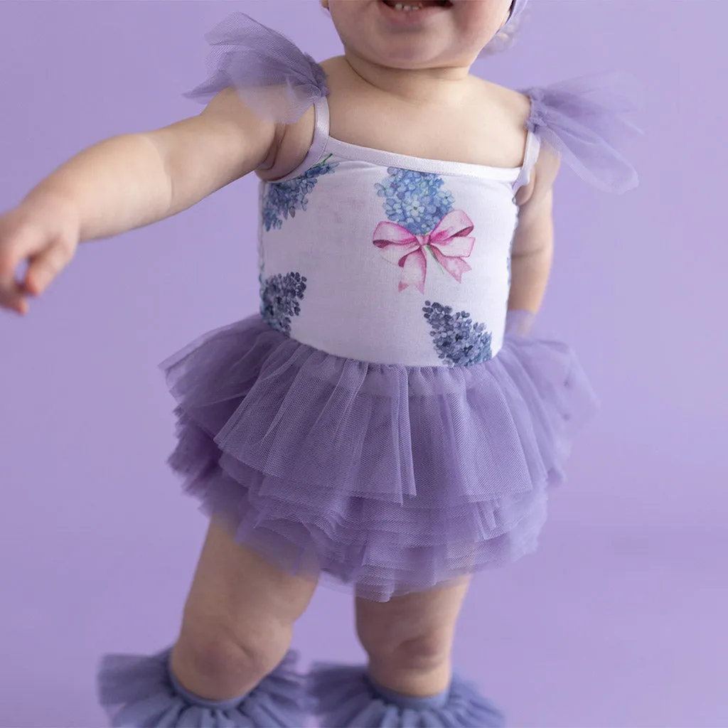 Bonny Tulle Smocked Bodysuit Dress