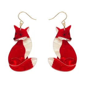 Charming Fox Drop Earrings