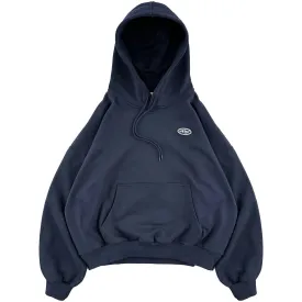 EMBOSS REFLECTIVE LOGO NAVY HOODIE