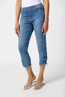 Joseph Ribkoff - 241913 Pull on Bow Denim Jean