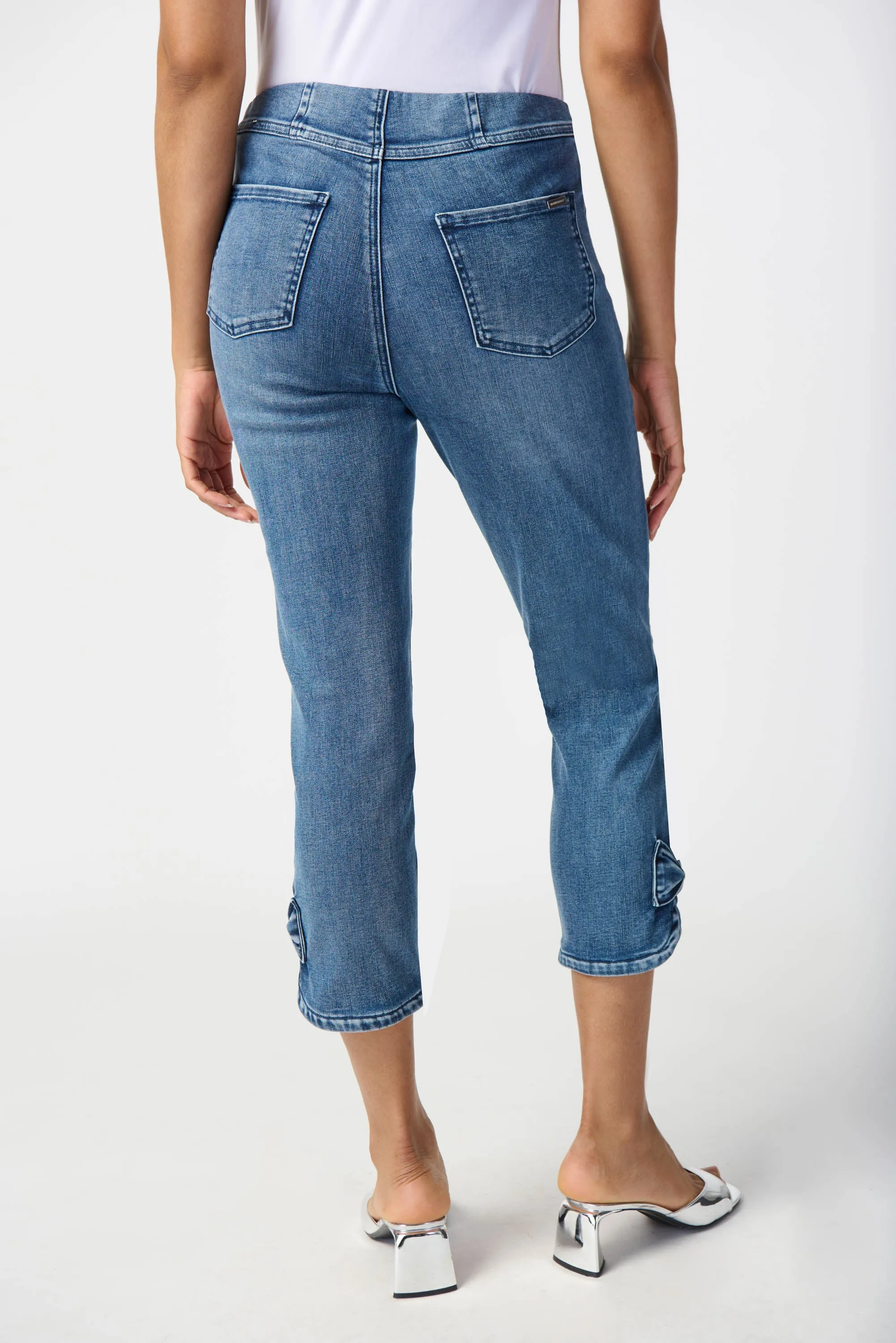 Joseph Ribkoff - 241913 Pull on Bow Denim Jean