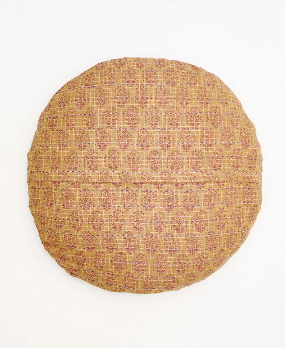 Kantha Round Pillow - No. 240219