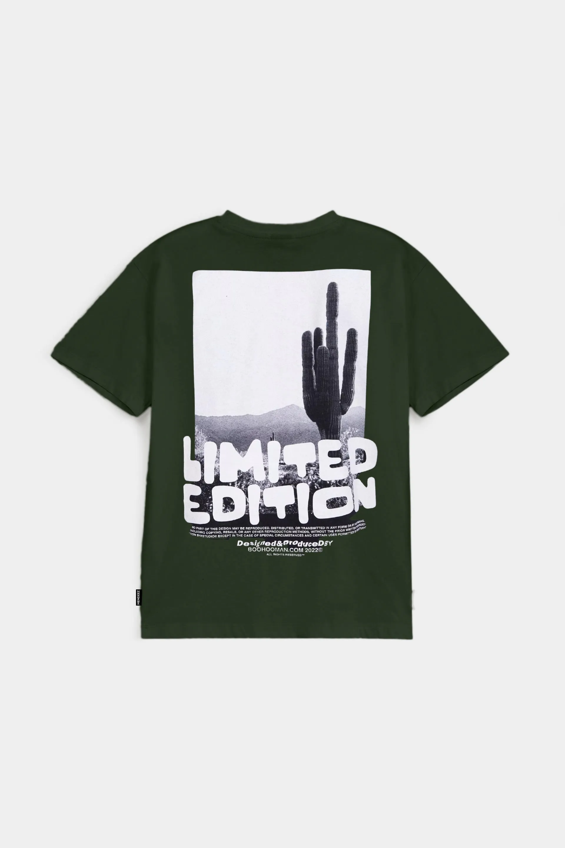 Printed Graphic Tee - Olive Green