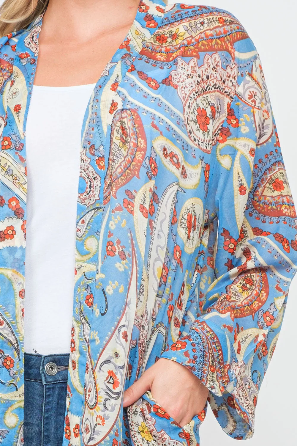 RAJ GEENA PRINTED KIMONO