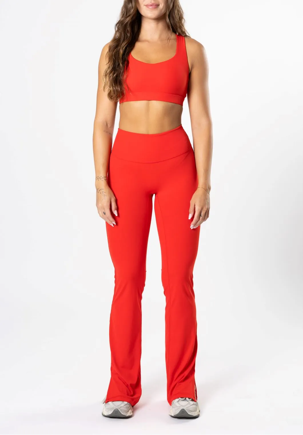 RecStretch Original Sculptseam™ Plus Flare Legging 34" Hot Shot