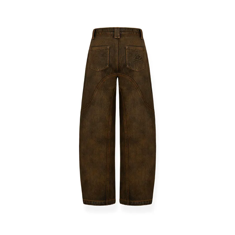 Rust Brown Derv Jeans