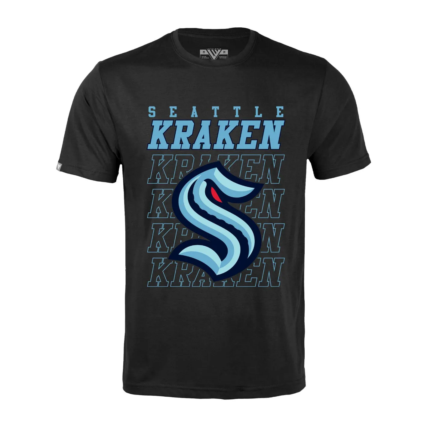 Seattle Kraken Primary Down The Line Tee