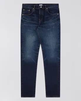 Slim Tapered Kaihara Stretch Denim Blue Mid Dark Used