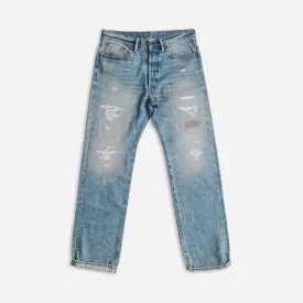 STRAIGHT LEG DENIM JEAN - REPAIRED CLEARVILLE