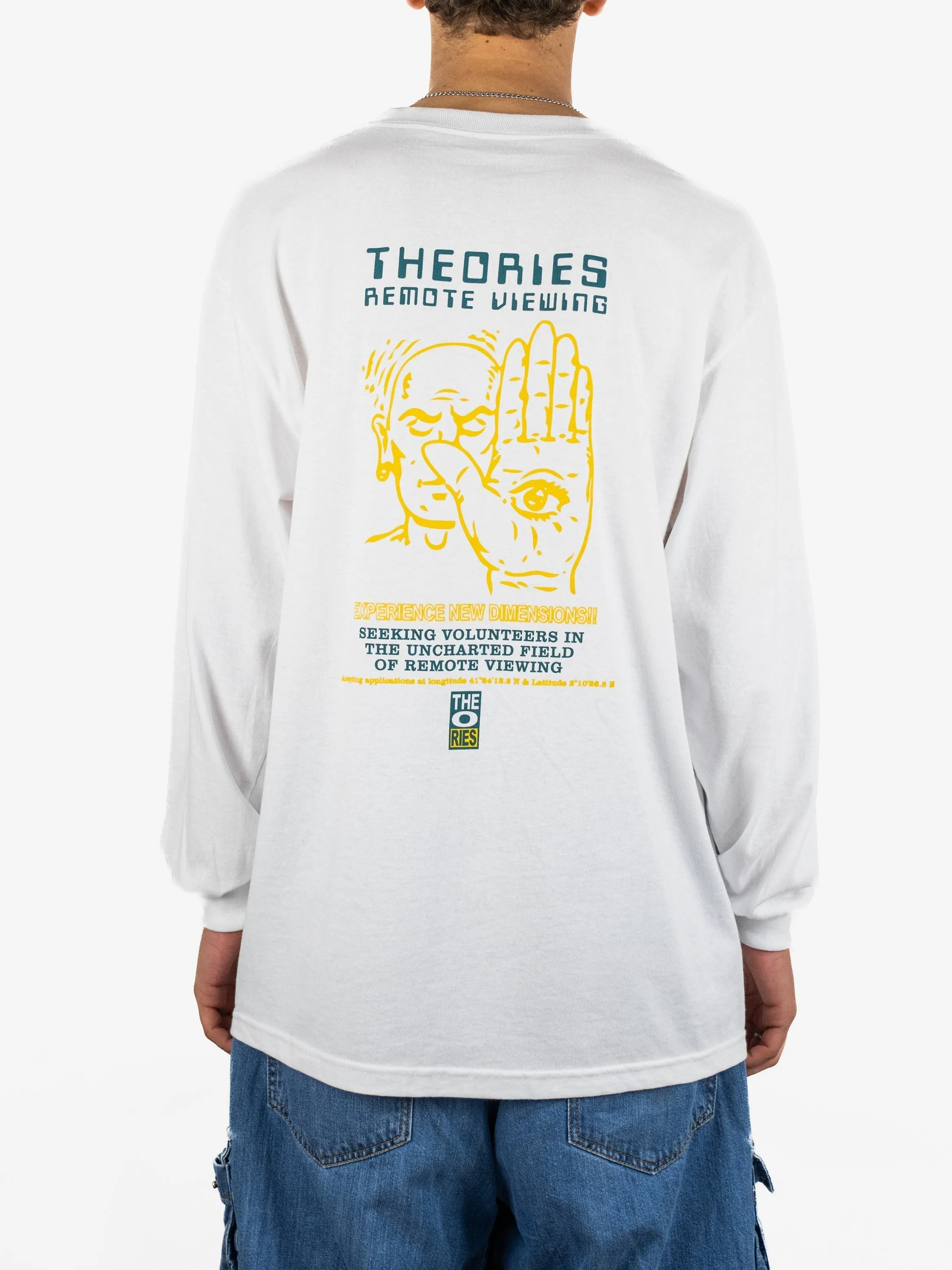 Theories Of Atlantis - Remote Viewing - Long Sleeve Tee Shirt - White