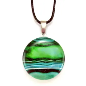 Turquoise Round Marble Pendant